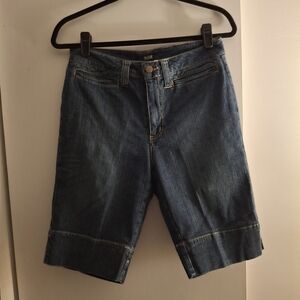 a.n.a Women's  Dark Blue Denim Shorts